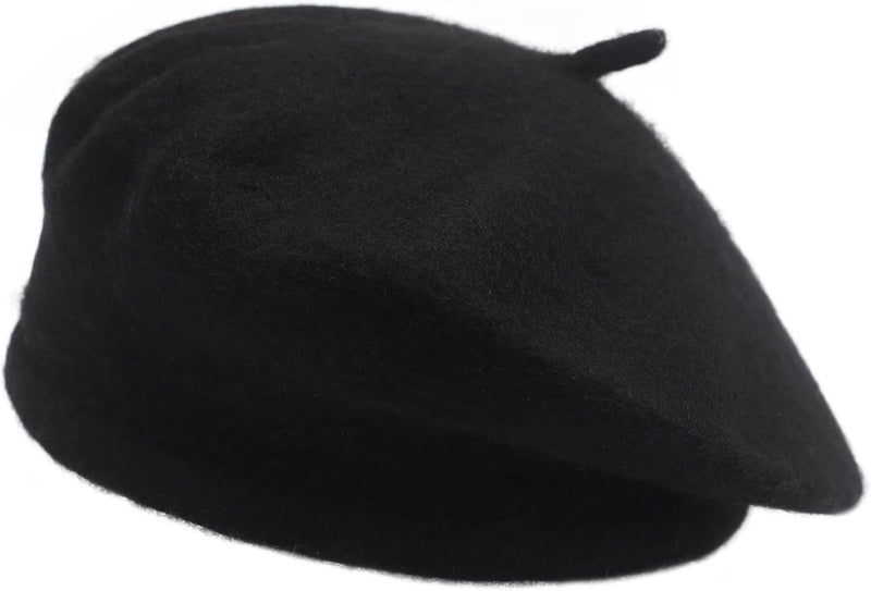 ZLYC Wool Kids Beret Hat Girls Solid Color Artist French Beret Cap - Image 5
